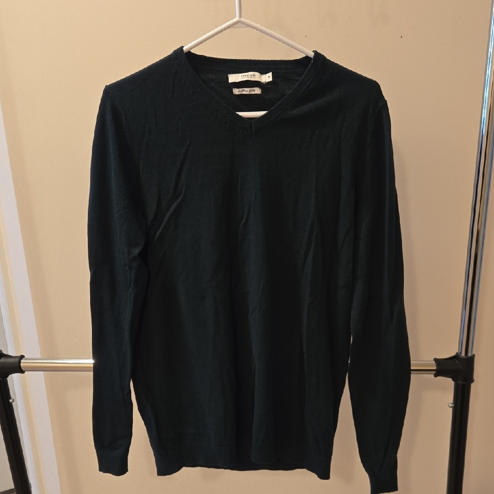 Jack and Jones Men's V-Neck Sweater Dark Green